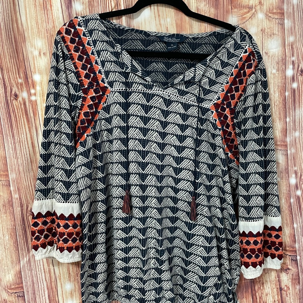 Unique Lucky Brand Peasant Top